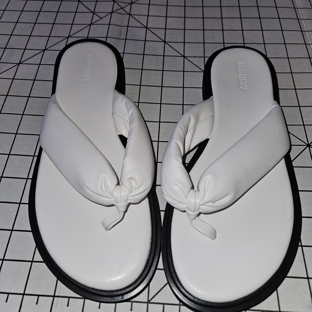Old Navy Black and White Sandals